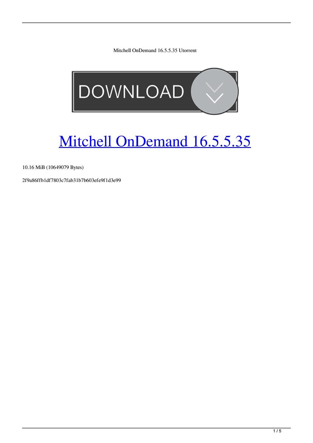mitchell on demand torrent complete